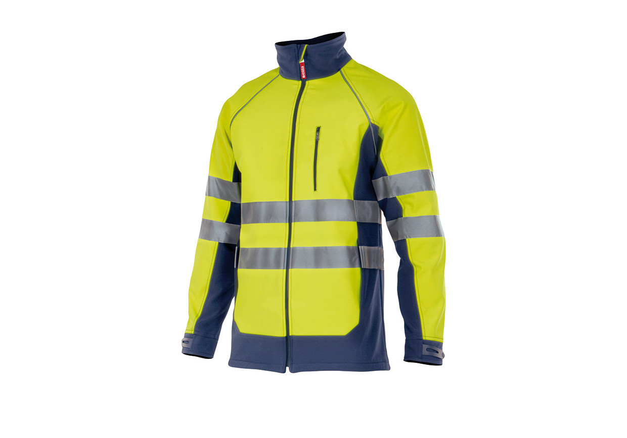 SOFT SHELL BICOLOR DE ALTA VISIBILIDAD