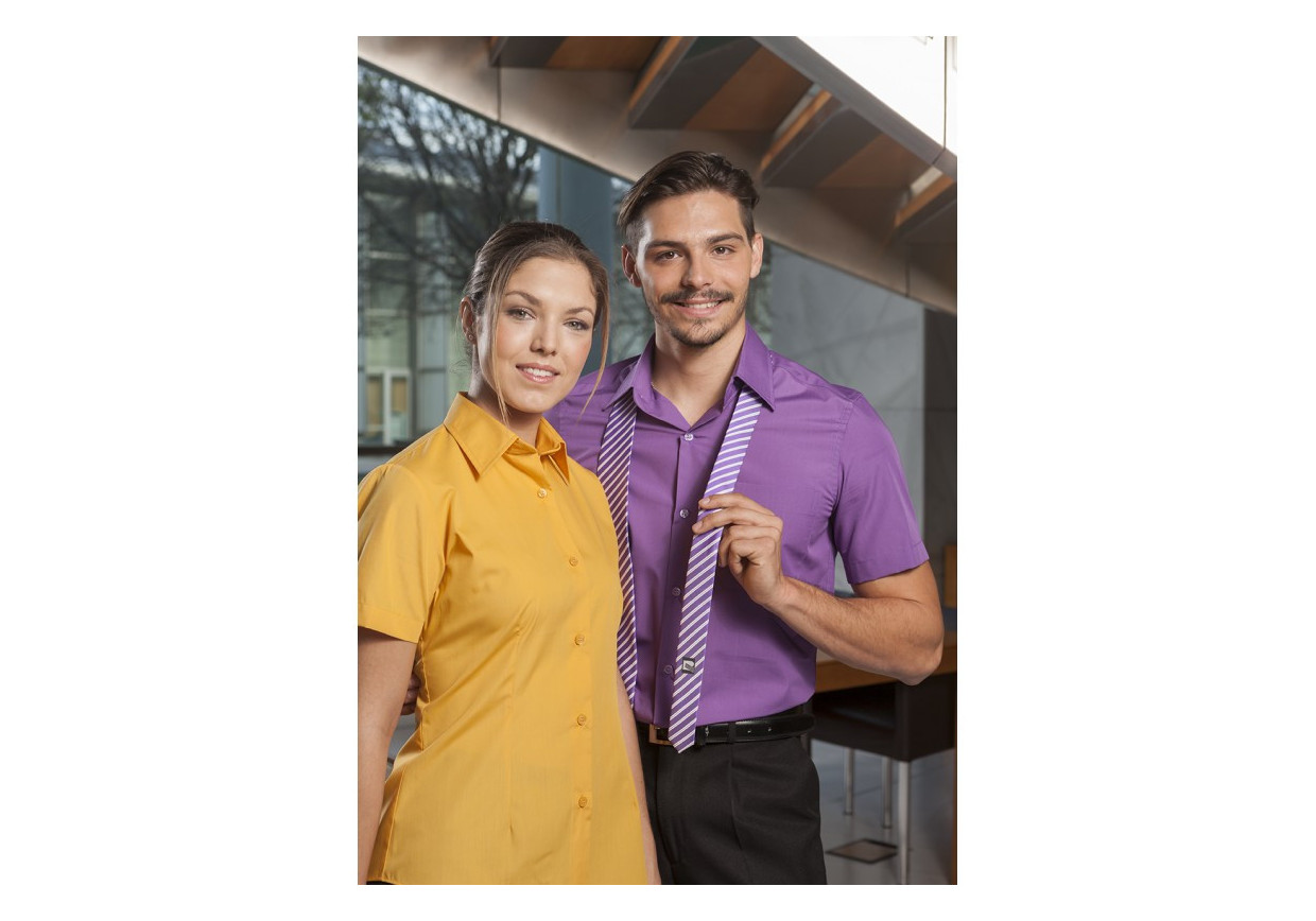 BLUSA SEÑORA MANGA CORTA granate, celeste, negro.