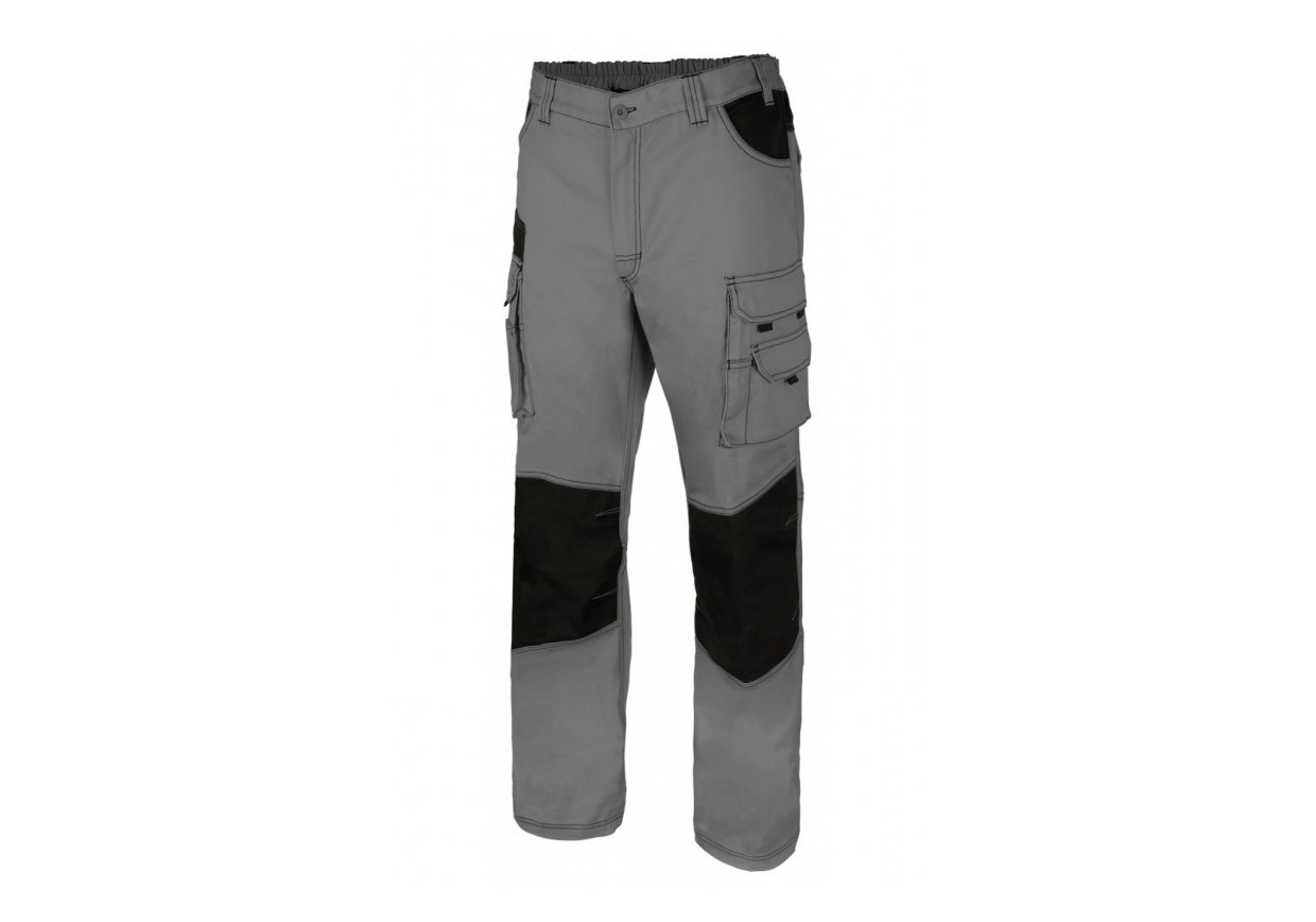 Pantalón canvas bicolor multibolsillos