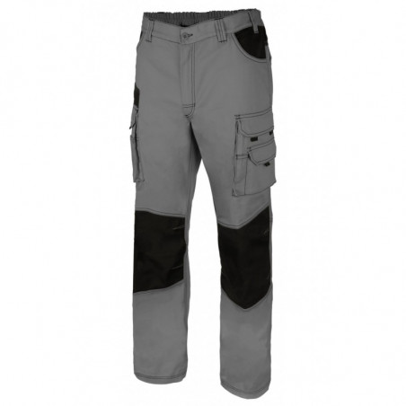 Pantalón canvas bicolor multibolsillos