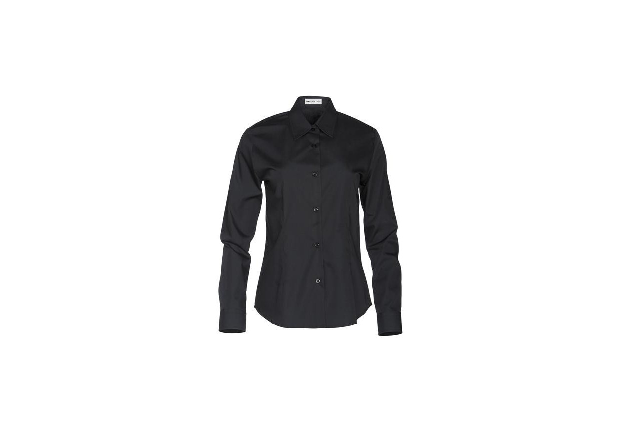 Camisa señora manga larga  negra