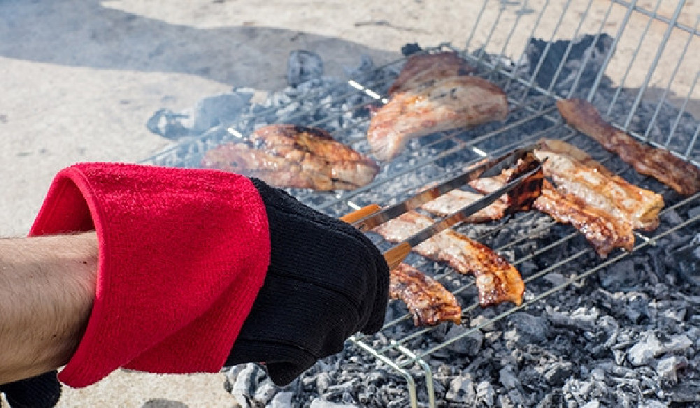Guante barbacoa algodón vulrizo ignífugo
