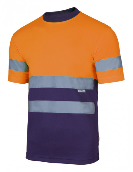 Camiseta técnica alta visibilidad bicolor Velilla
