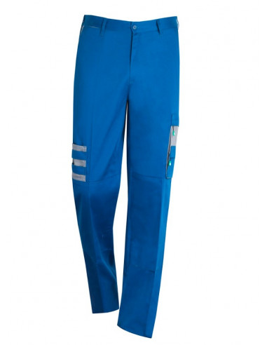 Pantalón bicolor multibolsillos