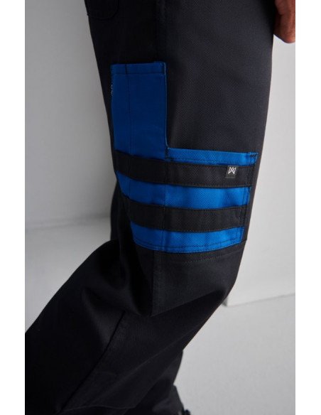 Pantalón bicolor multibolsillos
