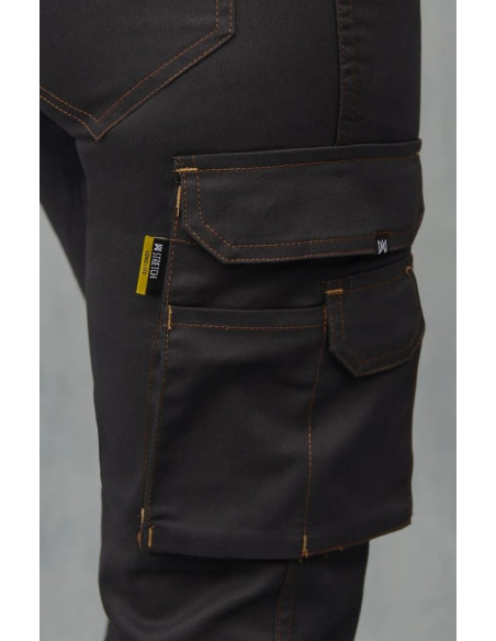 Pantalón elástico multibolsillos