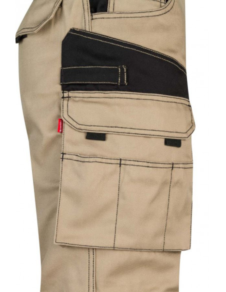 Pantalón canvas bicolor multibolsillos Velilla