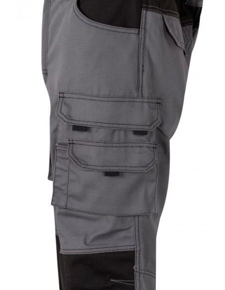 Pantalón canvas bicolor multibolsillos Velilla