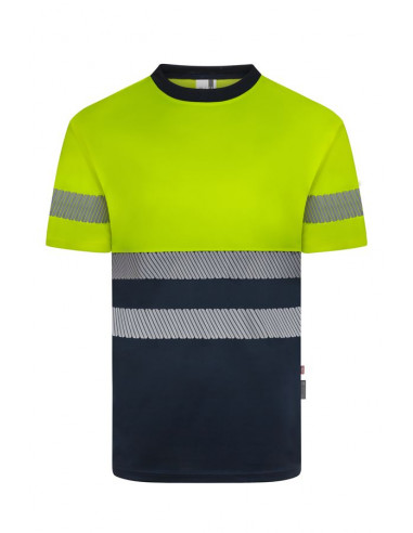CAMISETA ALTA VISIBILIDAD M/C BICOLOR CINTA SEGMENTADA