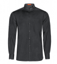 CAMISA CABALLERO M/L CUELLO MAO BLANCA/NEGRA