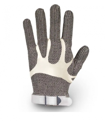 Guante malla metálica protección a cortes y pinchazos 05pvc
